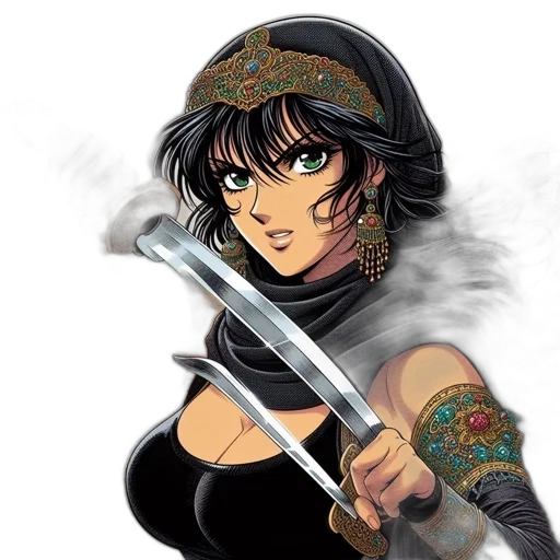 sword, weapon, staff, fantasy art transparent PNG cut-out
