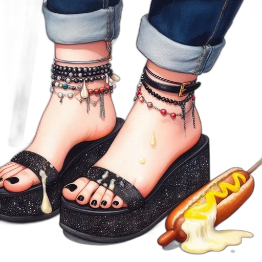 shoes, jewelry, photorealistic, concept art transparent PNG cut-out