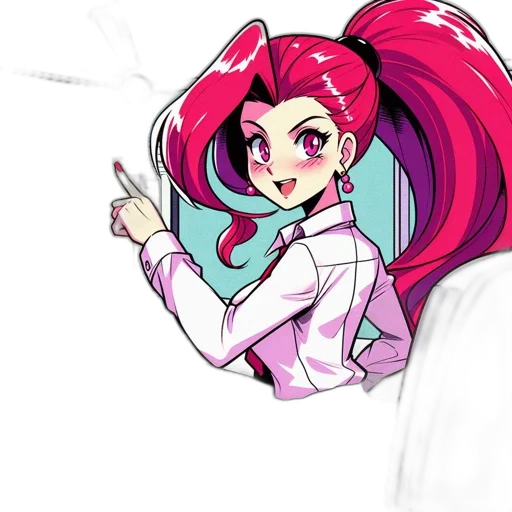staff, weapon, jacket, hair transparent PNG cut-out