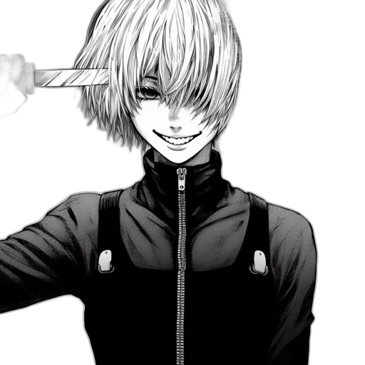 jacket, mask, weapon, face transparent PNG cut-out