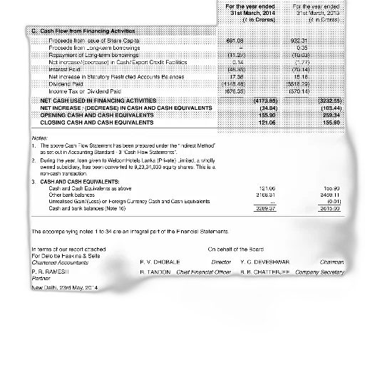 image, financial, statement, showing transparent PNG cut-out