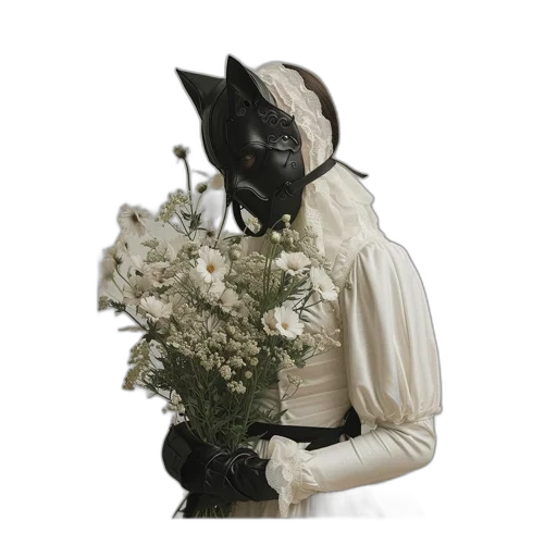 mask, flower, hat, robot transparent PNG cut-out