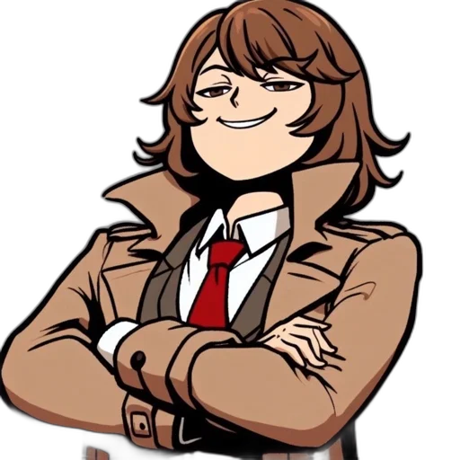 jacket, staff, face, robot transparent PNG cut-out