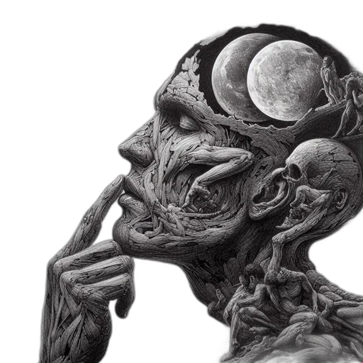 mask, face, creature, concept art transparent PNG cut-out