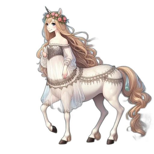 dress, staff, crown, animal transparent PNG cut-out