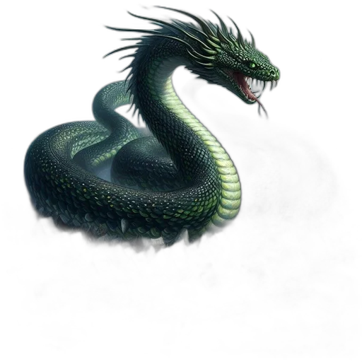 dragon, creature, animal, staff transparent PNG cut-out