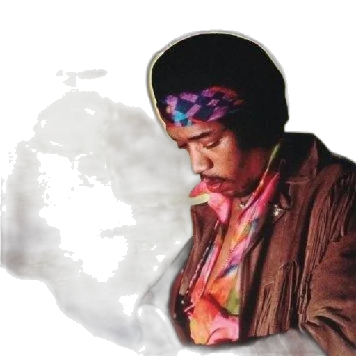 jacket, face, staff, vaporwave transparent PNG cut-out