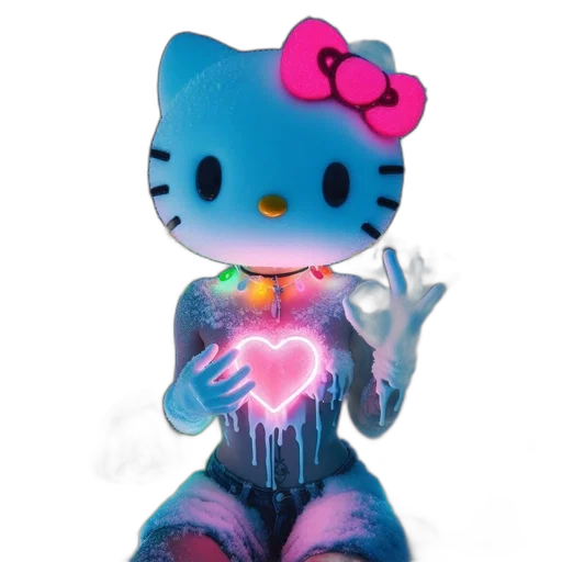 dress, robot, creature, vaporwave transparent PNG cut-out