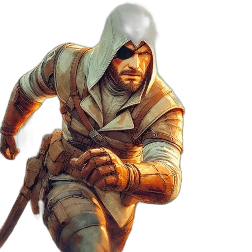 sword, mask, jacket, weapon transparent PNG cut-out