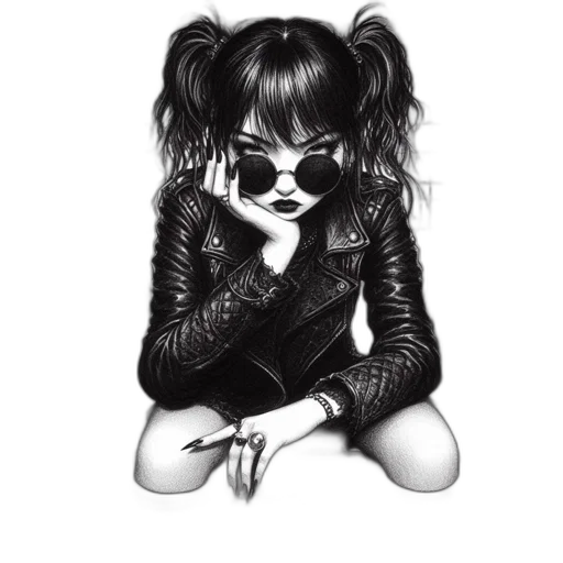 jacket, hair, mask, cartoon transparent PNG cut-out