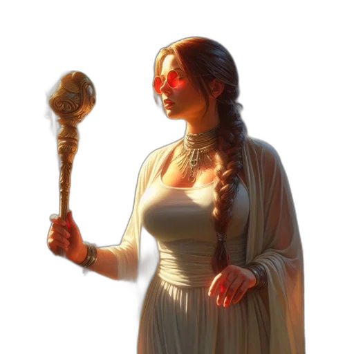 staff, sword, dress, mask transparent PNG cut-out