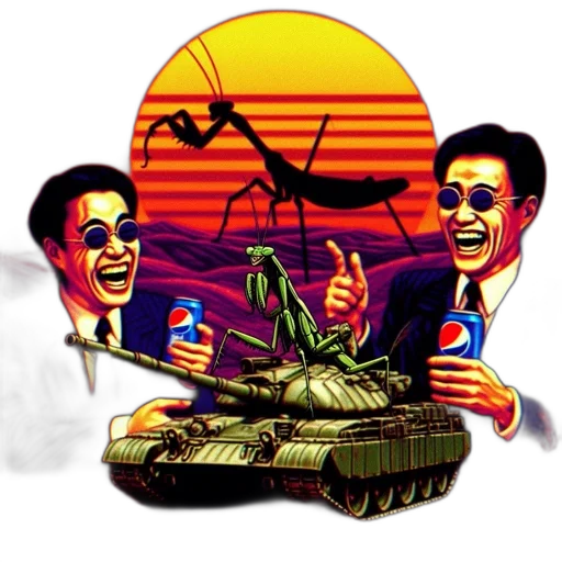 vaporwave, concept art, pixel art, comic book art transparent PNG cut-out