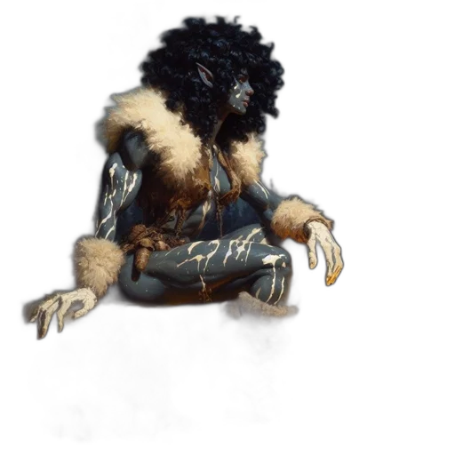 creature, animal, hair, staff transparent PNG cut-out