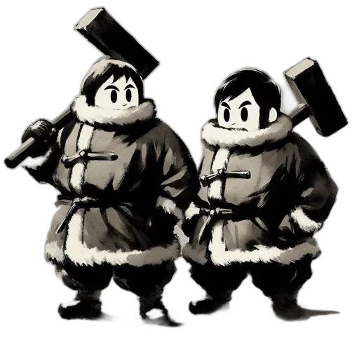 jacket, staff, concept art, cartoon transparent PNG cut-out