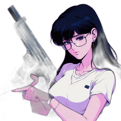 weapon, staff, sword, vaporwave transparent PNG cut-out