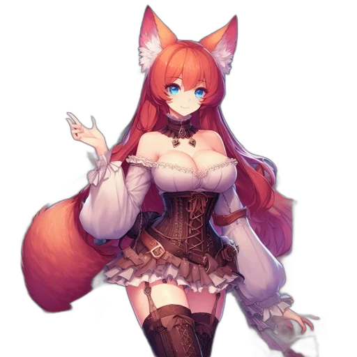 dress, staff, animal, creature transparent PNG cut-out