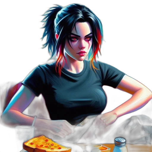 food, concept art, comic book art, pixel art transparent PNG cut-out