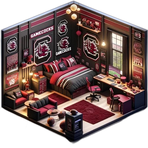 furniture, concept art, pixel art, 3d render transparent PNG cut-out