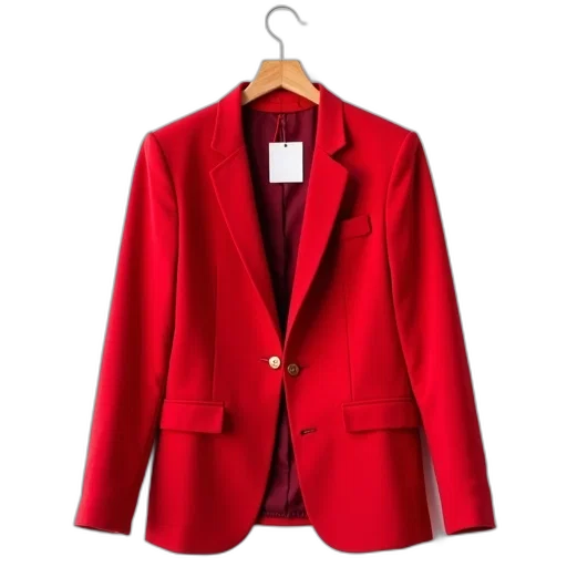 jacket, staff, dress, red transparent PNG cut-out