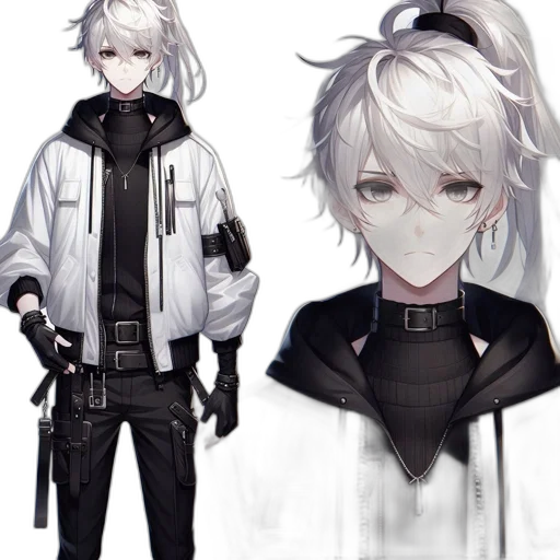 staff, jacket, weapon, mask transparent PNG cut-out