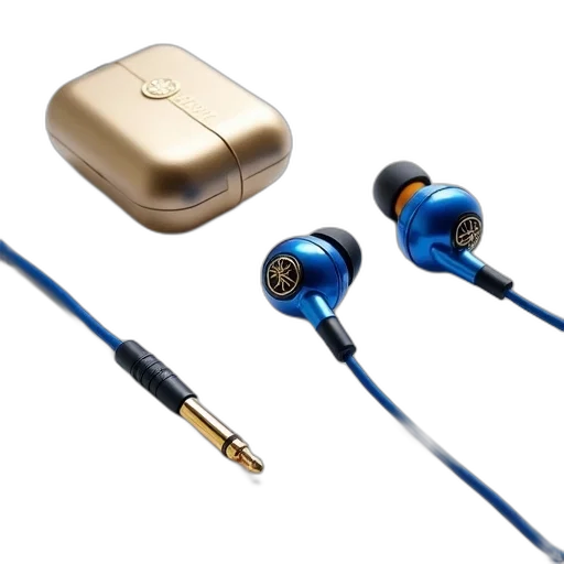pair, earphones, blue, earbuds transparent PNG cut-out
