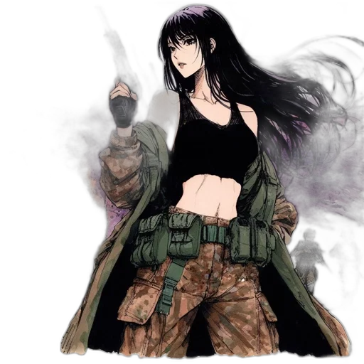 weapon, anime, concept art, comic book art transparent PNG cut-out