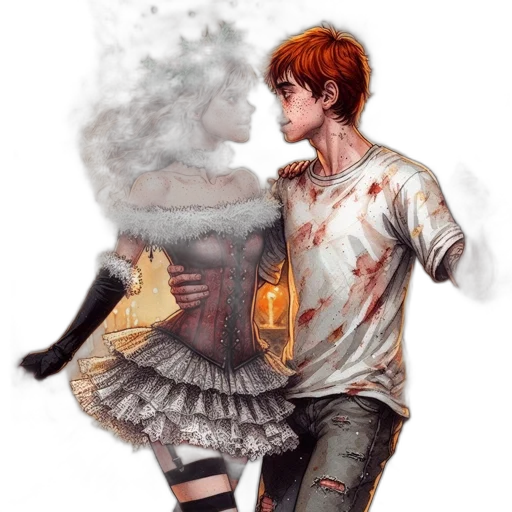 dress, fantasy art, concept art, watercolor transparent PNG cut-out