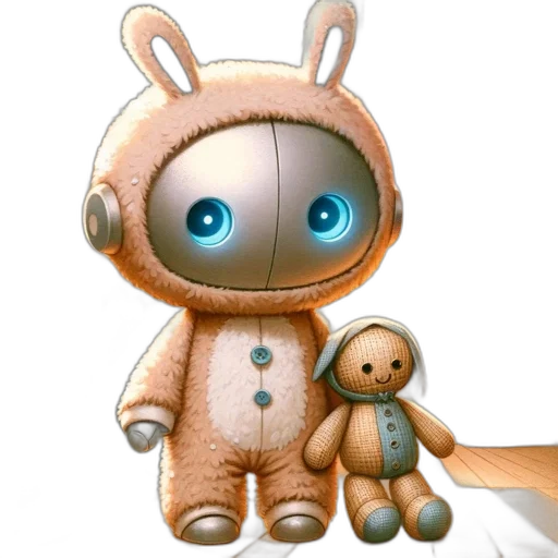 robot, staff, creature, concept art transparent PNG cut-out