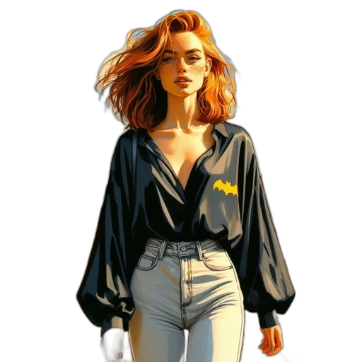 jacket, dress, face, hair transparent PNG cut-out