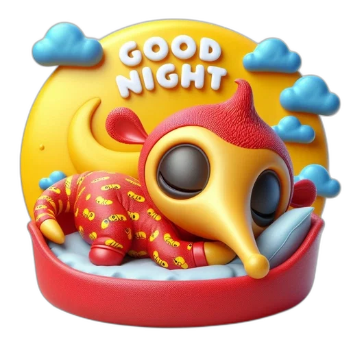 3d render, concept art, night, animated transparent PNG cut-out