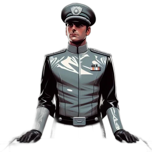 robot, jacket, concept art, comic book art transparent PNG cut-out