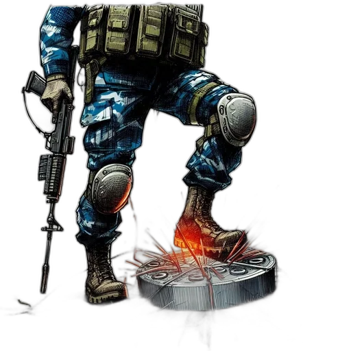 weapon, robot, concept art, pixel art transparent PNG cut-out