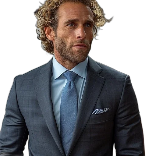 jacket, hair, staff, face transparent PNG cut-out