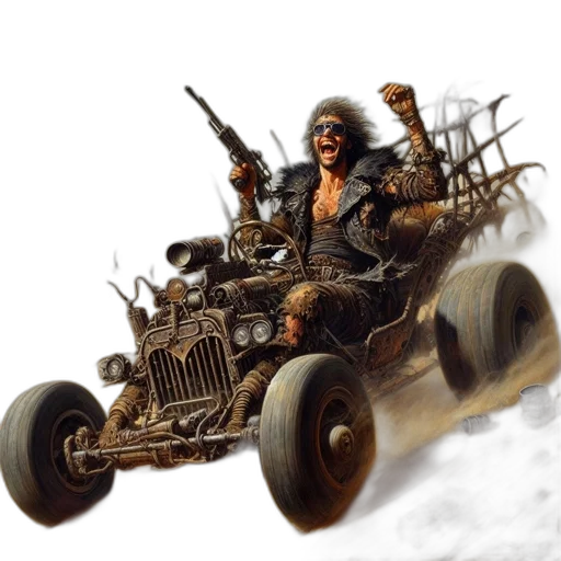 car, weapon, concept art, comic book art transparent PNG cut-out