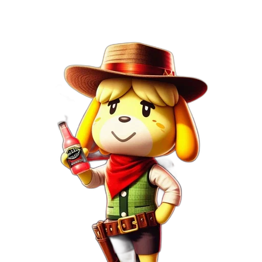 staff, hat, weapon, animal transparent PNG cut-out