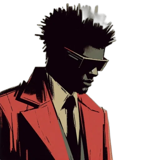 jacket, mask, staff, face transparent PNG cut-out