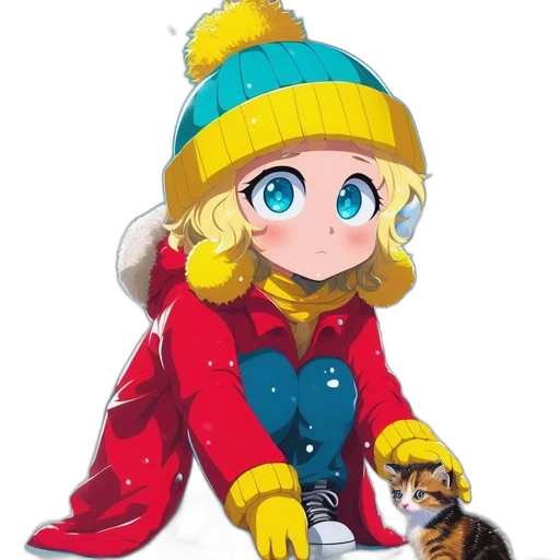 hat, animal, staff, jacket transparent PNG cut-out