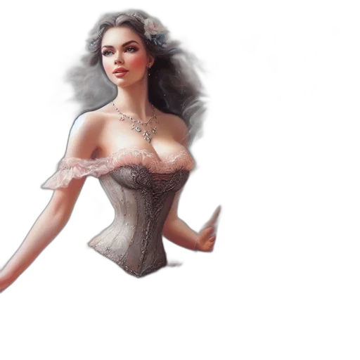 dress, fantasy art, photorealistic, concept art transparent PNG cut-out