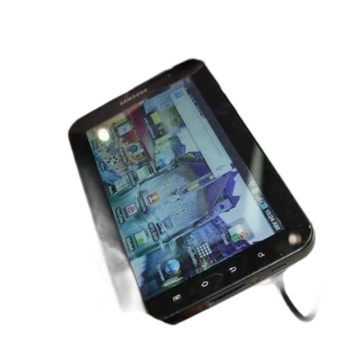 person, holding, samsung, tablet transparent PNG cut-out
