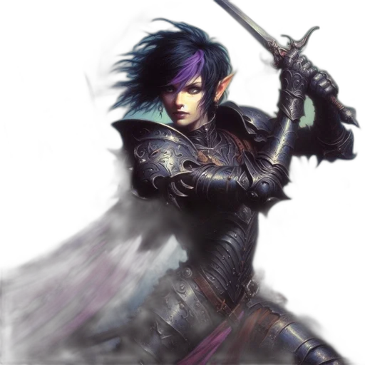 sword, weapon, staff, fantasy art transparent PNG cut-out