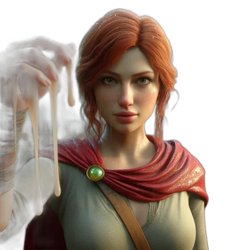 staff, fantasy art, concept art, 3d render transparent PNG cut-out