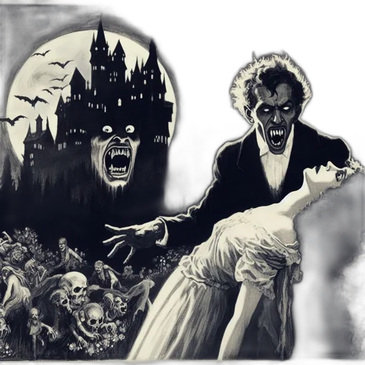 comic book art, concept art, fantasy art, cartoon transparent PNG cut-out