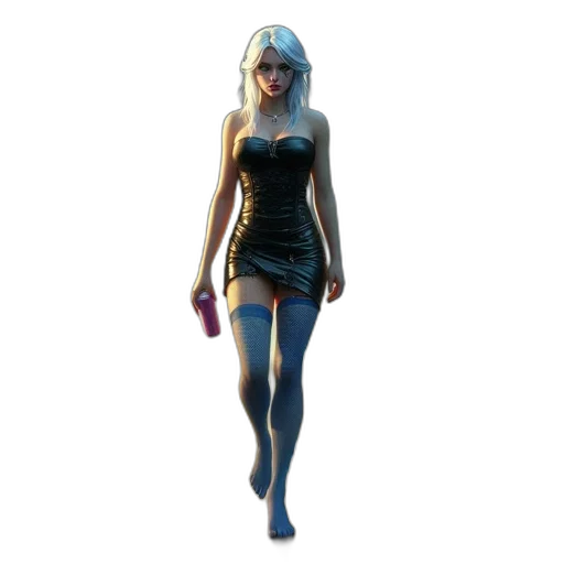 dress, concept art, 3d render, fantasy art transparent PNG cut-out