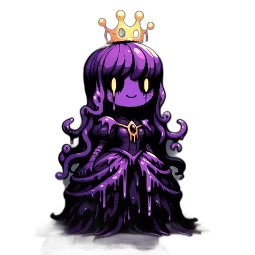 crown, creature, staff, hair transparent PNG cut-out