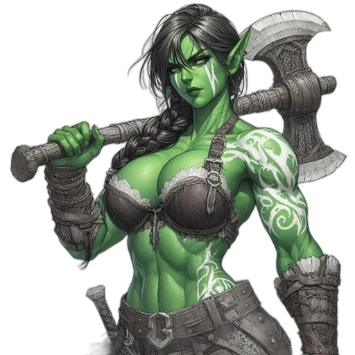 fantasy art, comic book art, concept art, pixel art transparent PNG cut-out