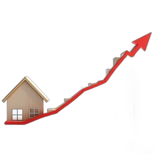 graph, showing, house, prices transparent PNG cut-out