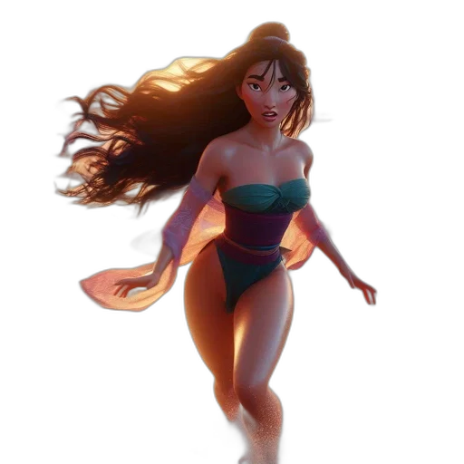 dress, concept art, fantasy art, comic book art transparent PNG cut-out