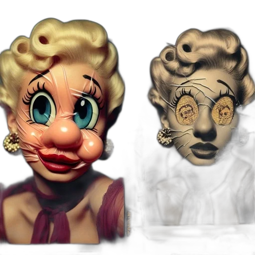 mask, face, concept art, 3d render transparent PNG cut-out