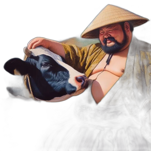 animal, food, oil painting, photorealistic transparent PNG cut-out