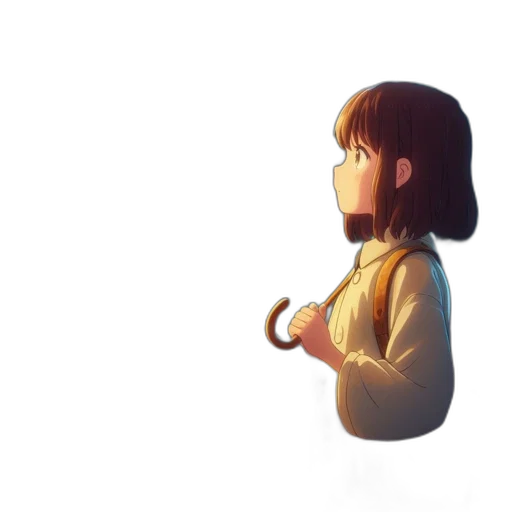 staff, robot, hair, weapon transparent PNG cut-out